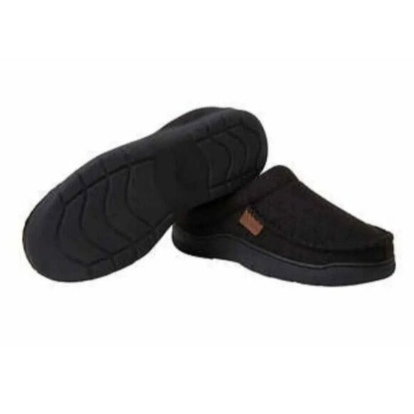 New Dearfoams 7/8 Men's Wool Slippers Slip-on Loafer House Winter Shoes Leisure - Picture 10 of 10